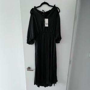 Zara Maxi Pleated Dress - NWT